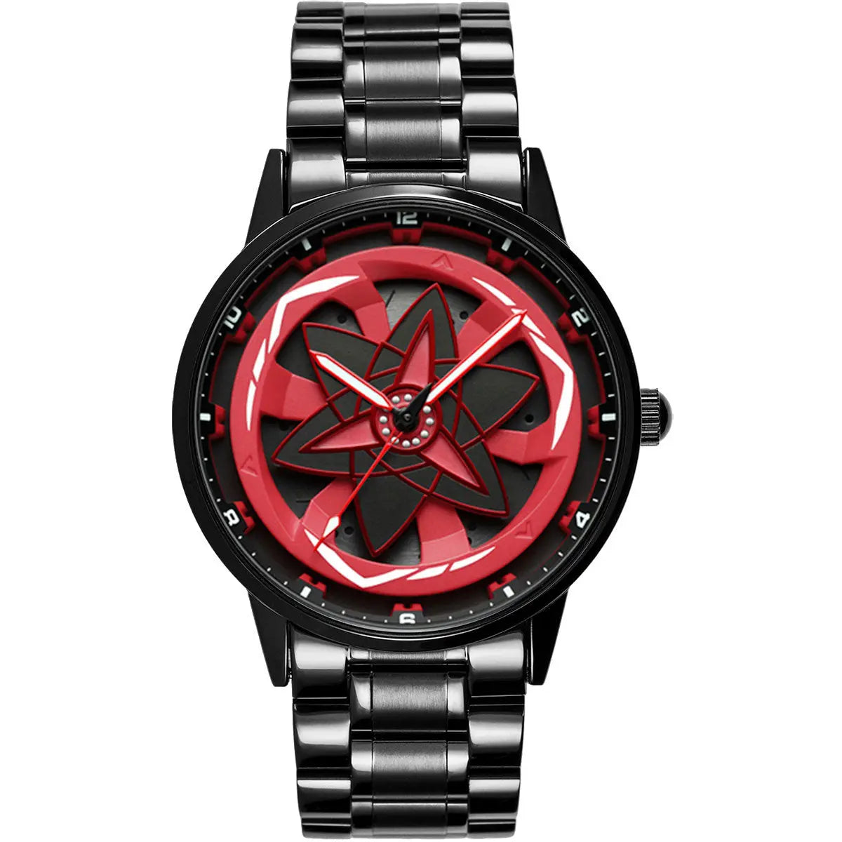 HMNWatch Sasuke Uchiha Eternal Mangekyo Sharingan Spinning Dial Collector's Watch