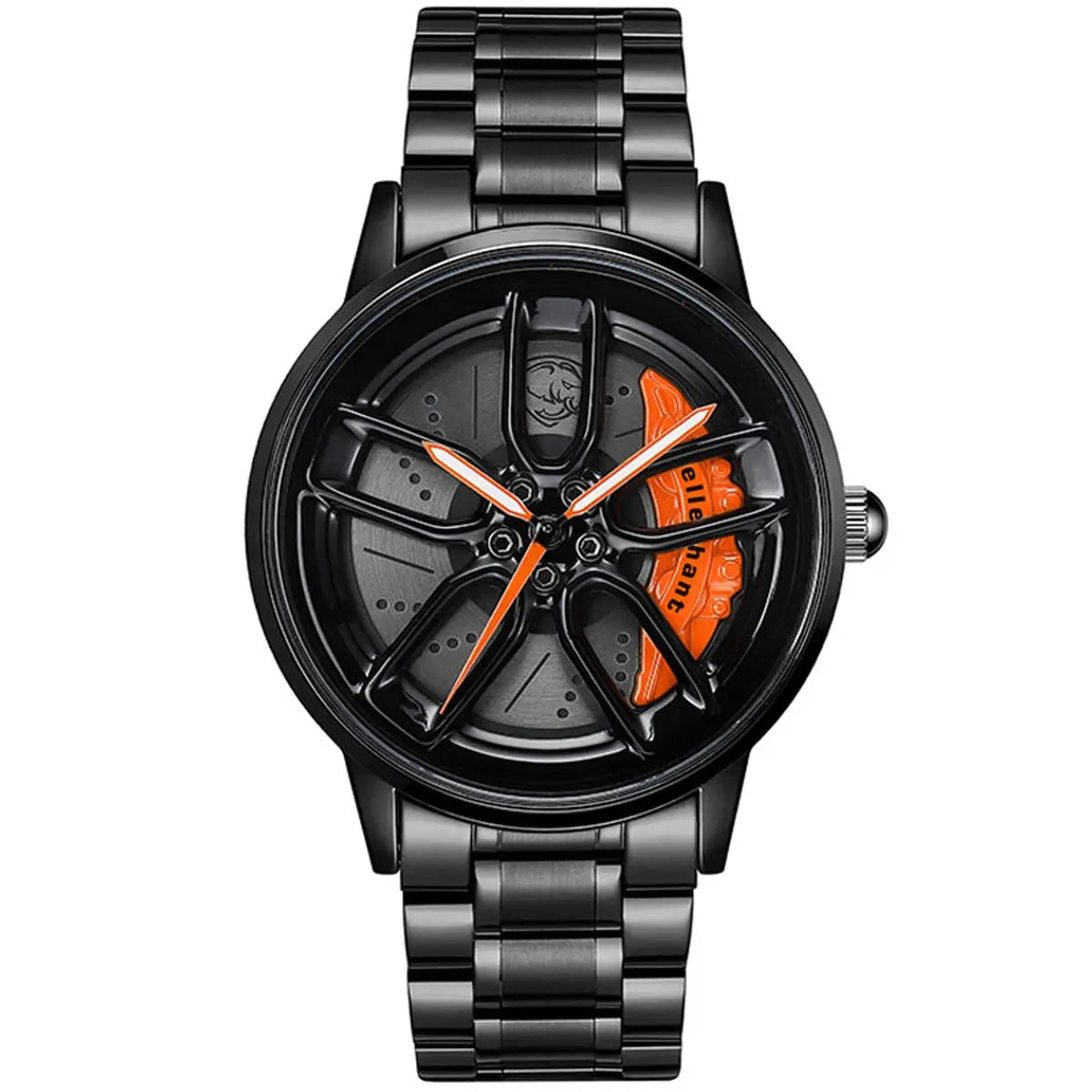 HMN Hellephant Charger Wheel Watch: Supercharged HEMI Inspired Men's Racing Analog Timepiece