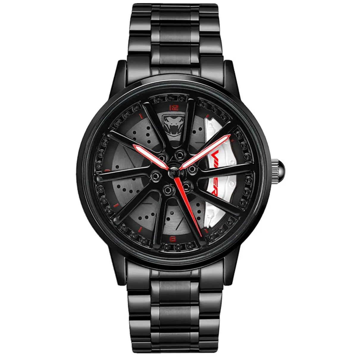 HMN Viper GTS Racing Wheel Watch: Stainless Steel, Sapphire, 3D Dial