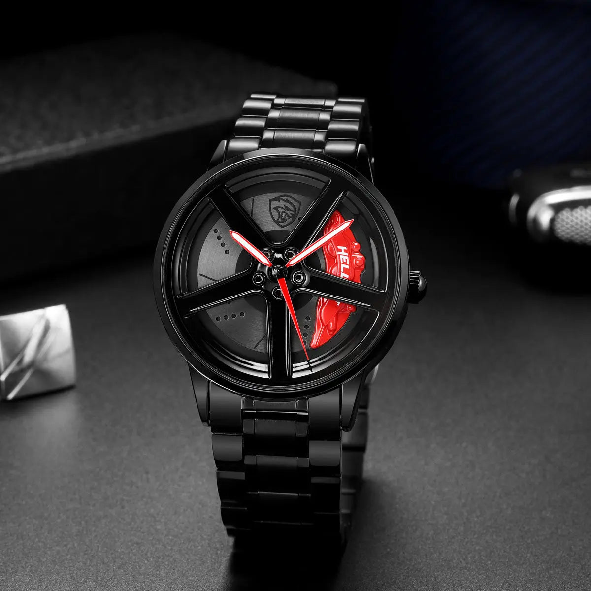 HMN Hellcat HC2 Men's Racing Watch: Sapphire Glass, 3D Brake Caliper Dial