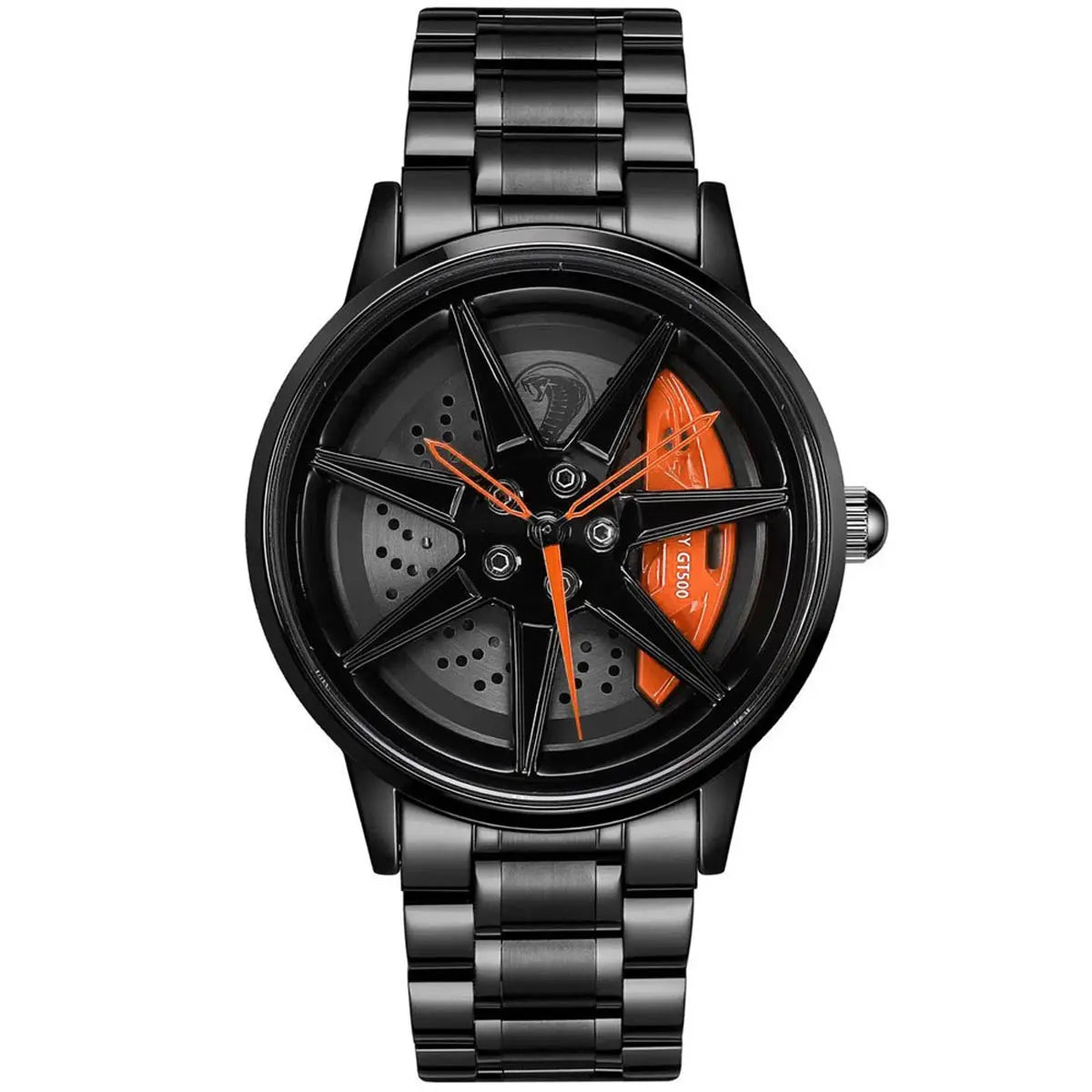 HMN GT500 Venom Men's Racing Watch: Shelby Mustang Inspired Cobra Sapphire Crystal