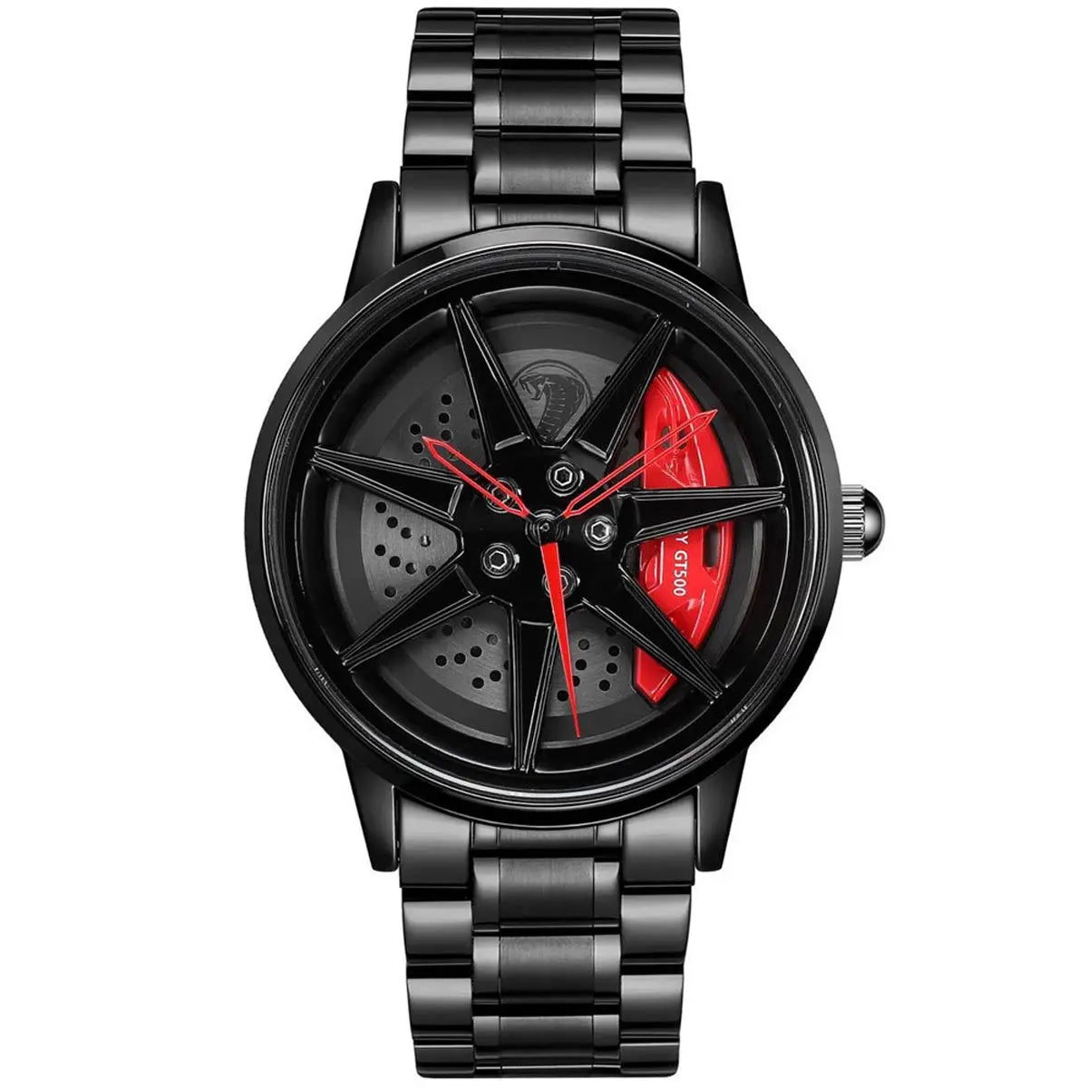 HMN GT500 Venom Men's Racing Watch: Shelby Mustang Inspired Cobra Sapphire Crystal
