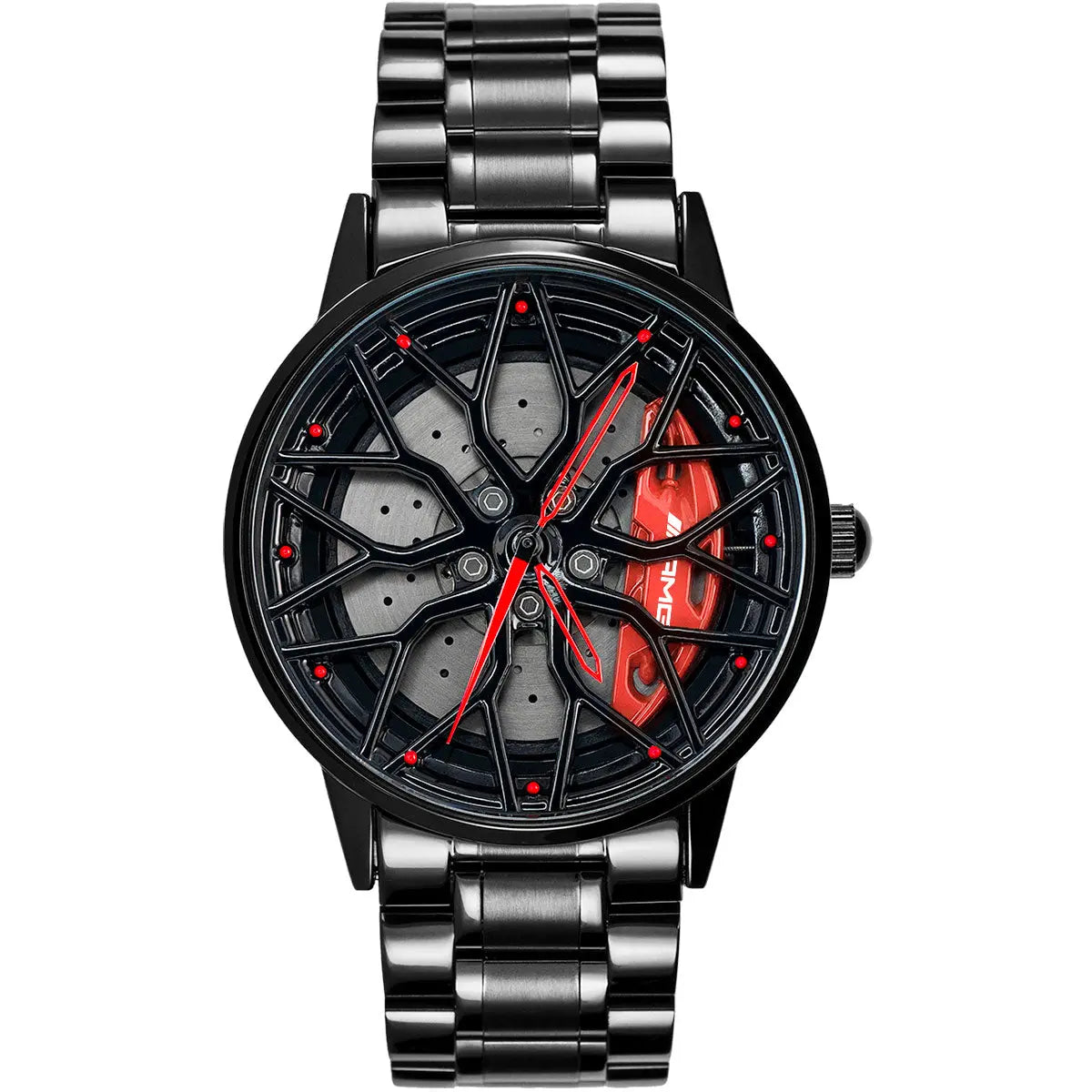 HMN Petronas G63 Non-Spinning Rim Watch: Sapphire Glass, 3D Caliper Design