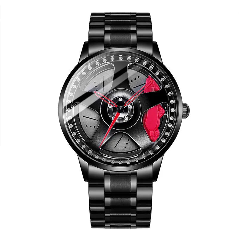 HMNWatch Speed Star GT Premium Men's Racing Car Wheel Design Watch