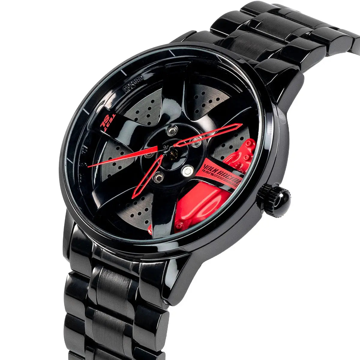 HMNWatch TE-37 Non-Spinning JDM Car Wheel Watch: Premium Racing Design Timepiece