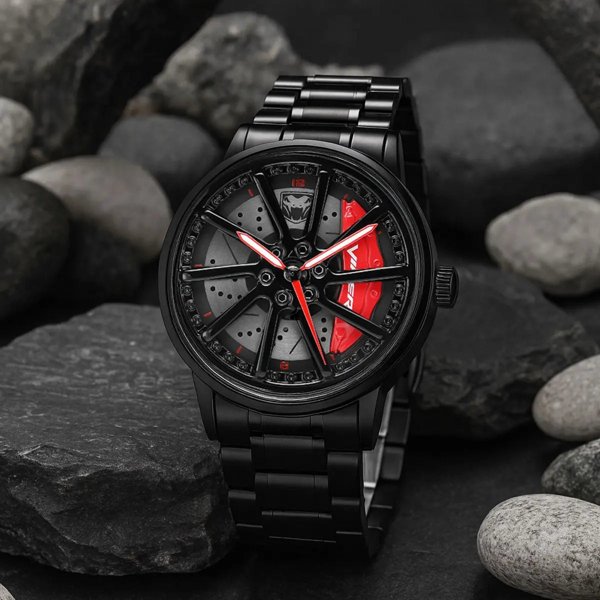 Bellucci Viper GTS Racing Wheel Watch Designed for Luxury, Precision by Bellucciandco