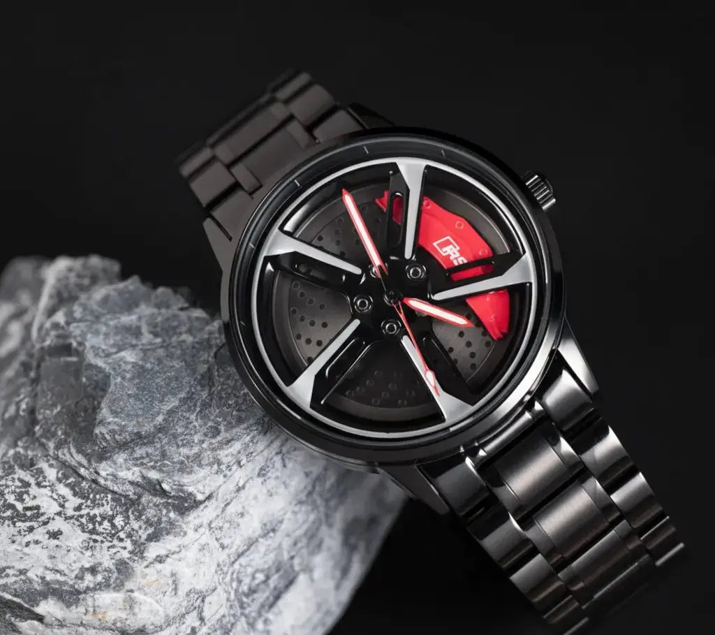 RS performance inspired spinning rim watch