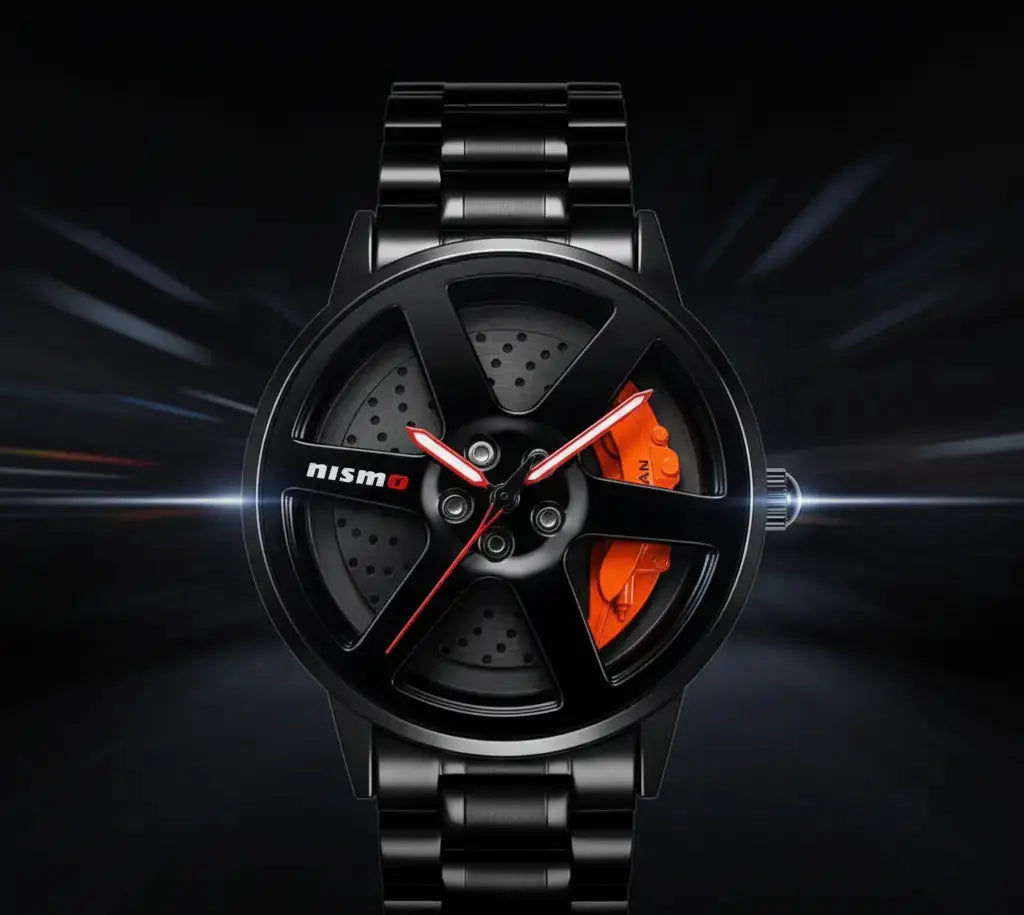 JDM performance inspired spinning rim watch