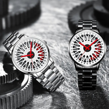 HMNWatch BBS Mark VII Rim Watch: Automotive Style, Sapphire Glass, 3D Calipers