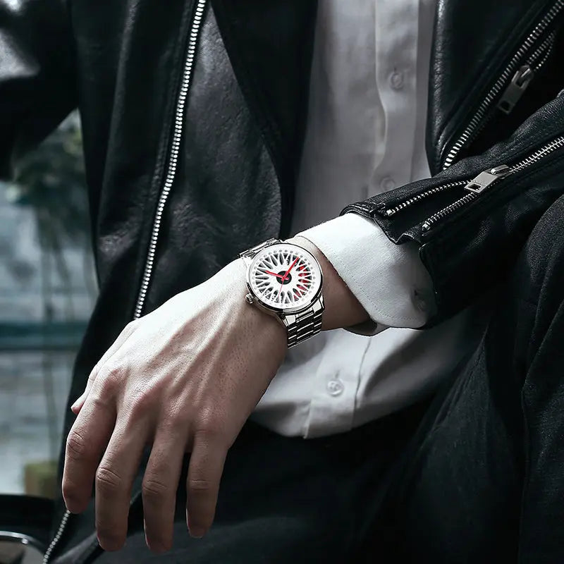 HMNWatch BBS Mark VII Rim Watch: Automotive Style, Sapphire Glass, 3D Calipers