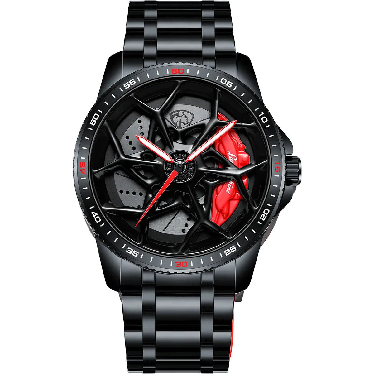 Luxury HMN Avento SV Sports Car Enthusiast Spinning Rim Wheel Watch