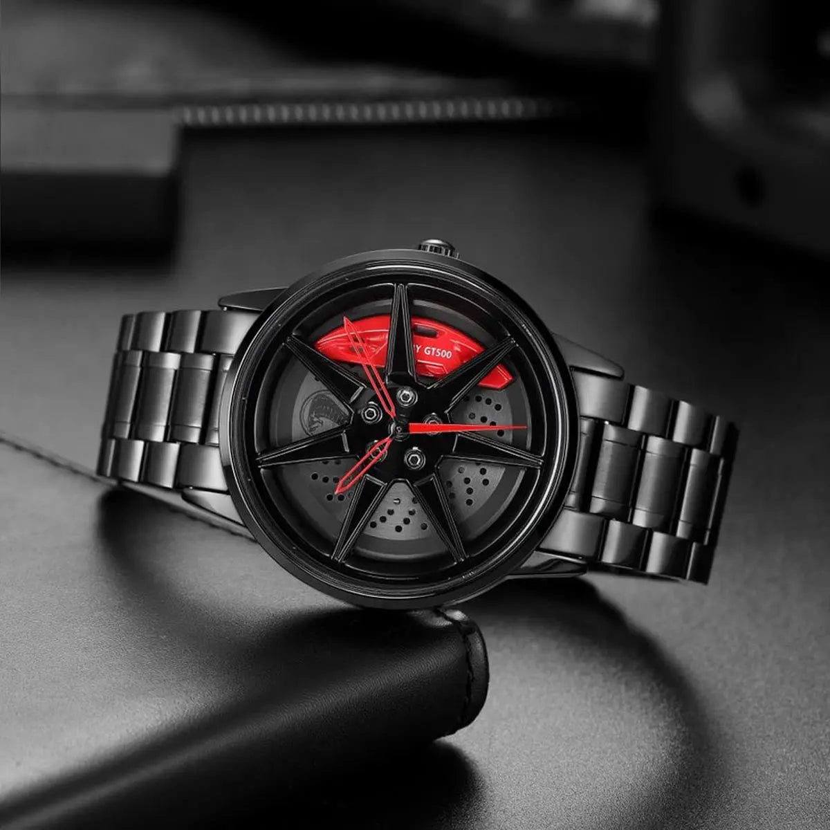 HMN GT500 Venom Men's Racing Watch: Shelby Mustang Inspired Cobra Sapphire Crystal