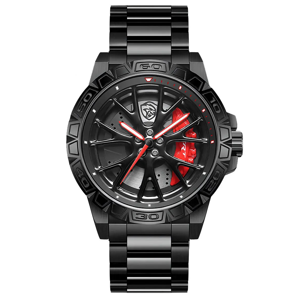 HMN Hellcat SC707 48mm Men's Stainless Steel Automotive Wheel Watch