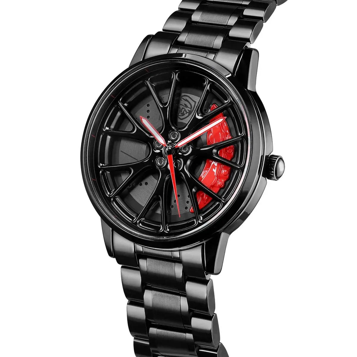 HMN Hellcat SC707 Men's Racing Watch: Sapphire Glass, 3D Caliper Design