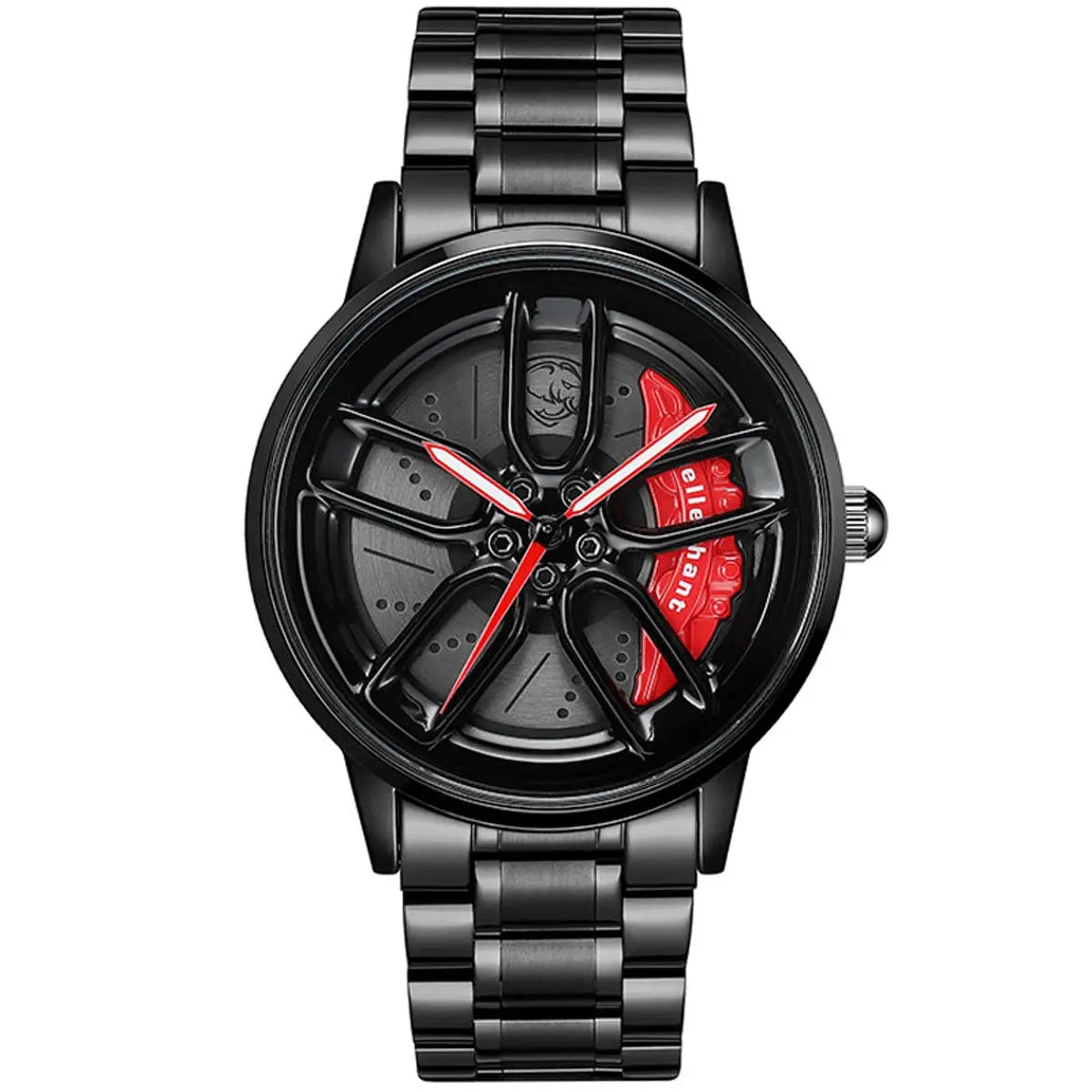 HMN Hellephant Charger Wheel Watch: Supercharged HEMI Inspired Men's Racing Analog Timepiece