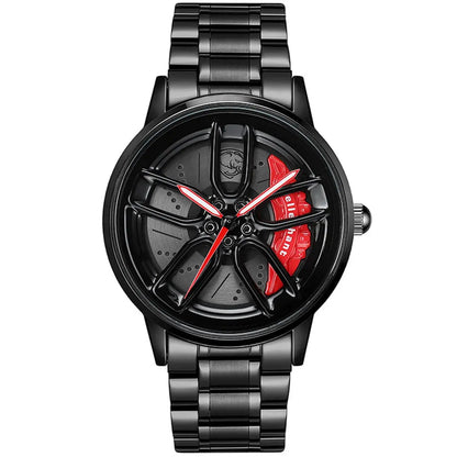 HMN Hellephant Charger Wheel Watch: Supercharged HEMI Inspired Men's Racing Analog Timepiece