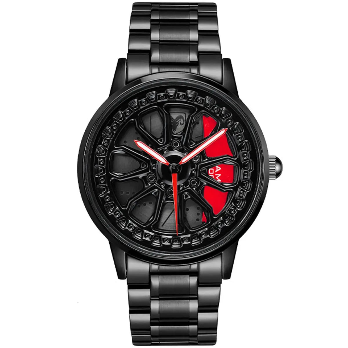 HMN RAMcharger Truck Wheel Watch - Rugged, Durable Men's Automotive Sport Timepiece