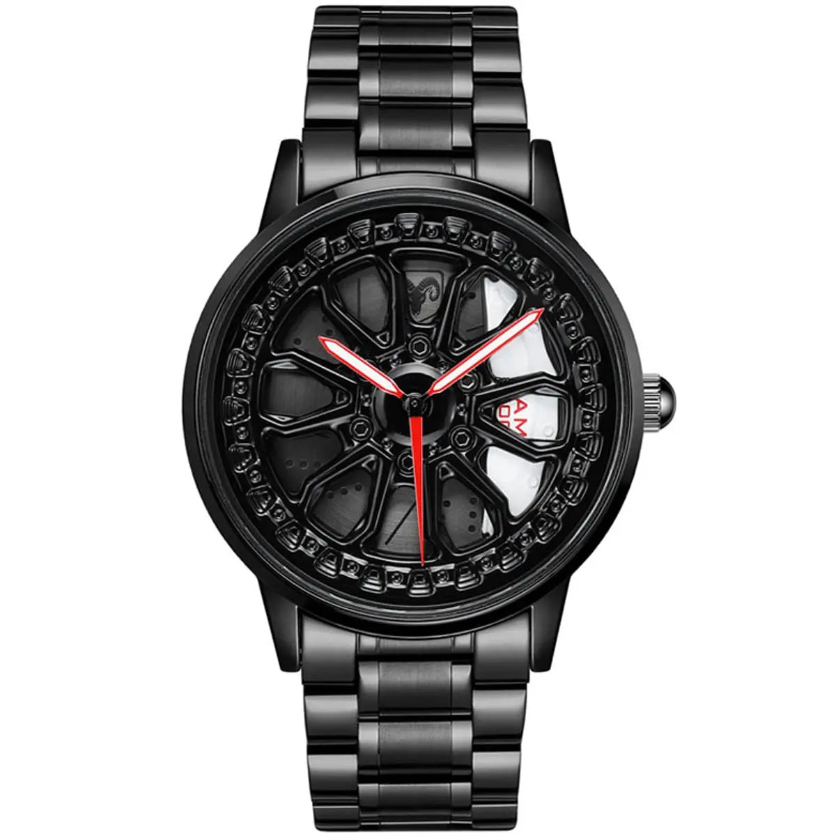 HMN RAMcharger Truck Wheel Watch - Rugged, Durable Men's Automotive Sport Timepiece