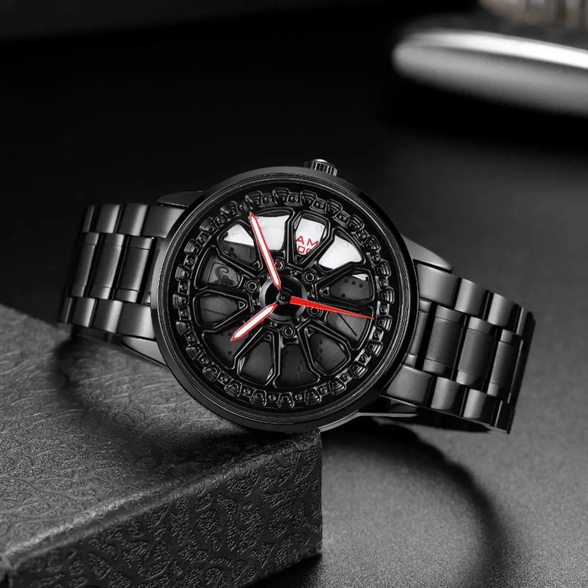 HMN RAMcharger Truck Wheel Watch - Rugged, Durable Men's Automotive Sport Timepiece