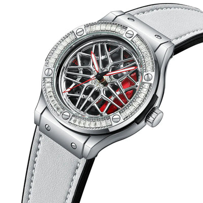 HMN S6 Diamond Lady Watch: Elegant Women's Audi Rim Wheel Luxury Sport Timepiece