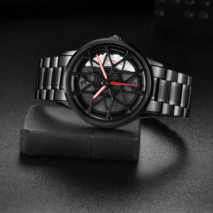 HMN Shelby GT350 Men's Racing Watch: Stainless Steel, Sapphire Crystal, 3D Dial