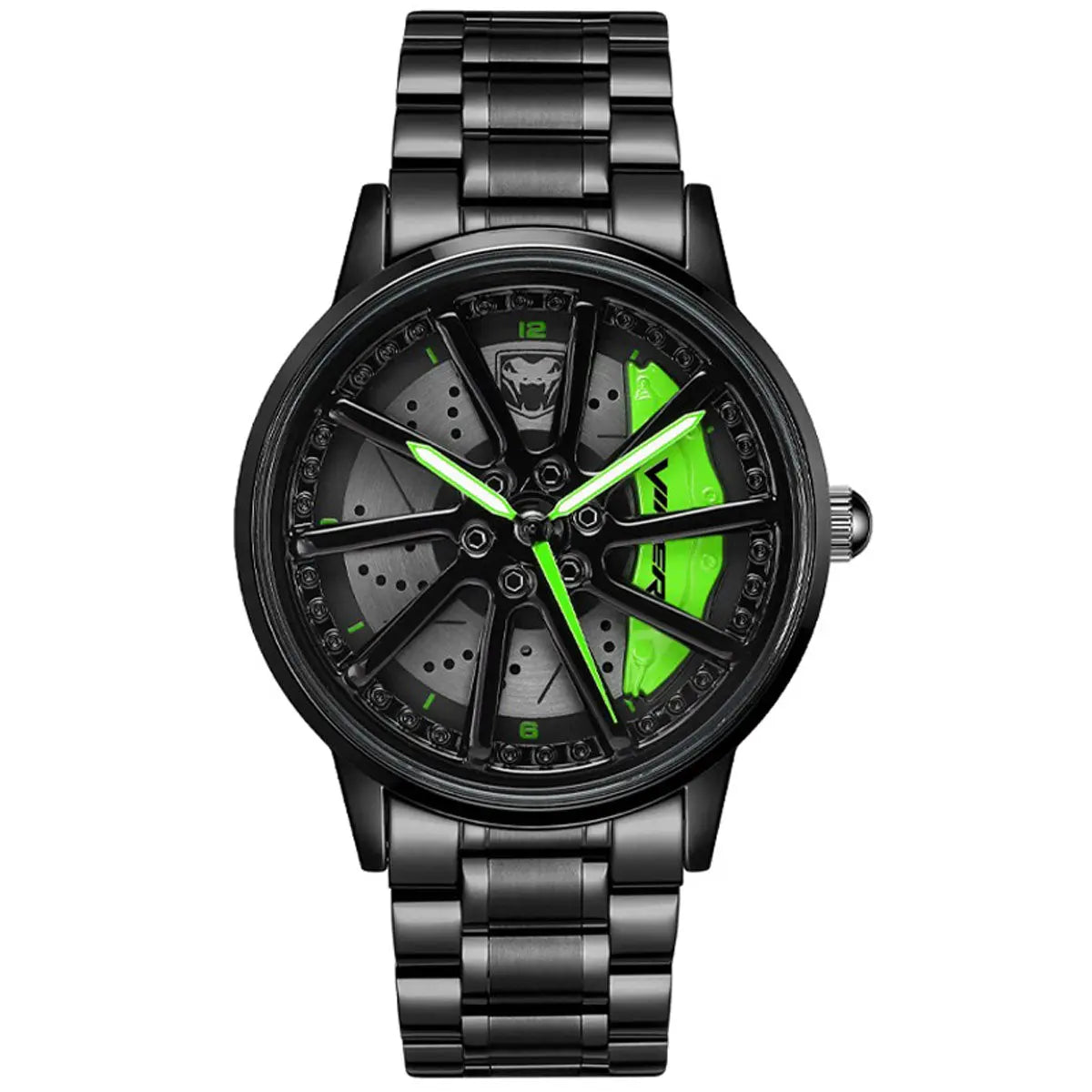 HMN Viper GTS Racing Wheel Watch: Stainless Steel, Sapphire, 3D Dial