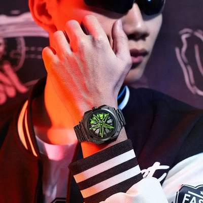 HMNWatch Boxster 911 Luxury Car Wheel Watch with Sapphire Glass