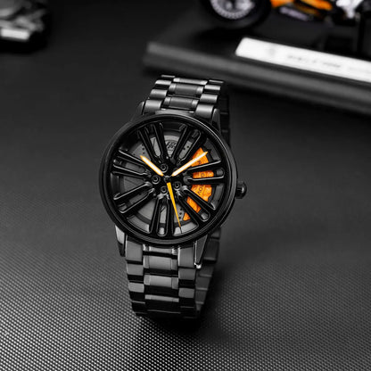 HMN Land Luxury SE Men's Racing Watch: Sapphire Glass, Durable Stainless Steel