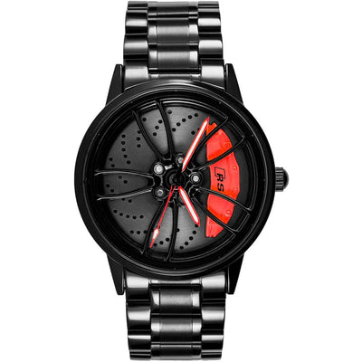 HMN Bavaria RS6 Men's Racing Watch: Spinning Wheel Design, Sapphire Glass