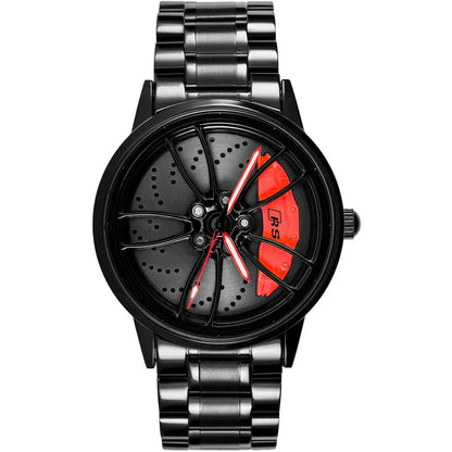 HMN Bavaria RS6 Men's Racing Watch: Spinning Wheel Design, Sapphire Glass