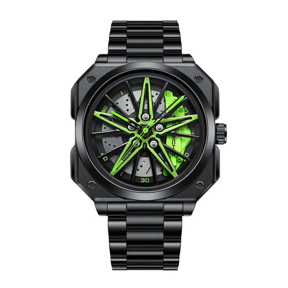 HMNWatch Boxster 911 Luxury Car Wheel Watch with Sapphire Glass