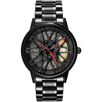 HMN Bimmer M5 Spinning Rim Watch - Men's Luxury Automotive Race Timepiece