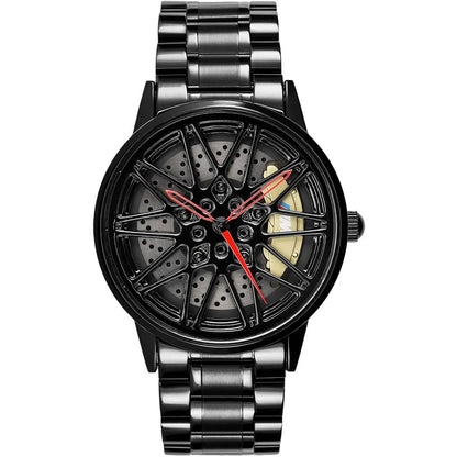 HMN Bimmer M5 Spinning Rim Watch - Men's Luxury Automotive Race Timepiece