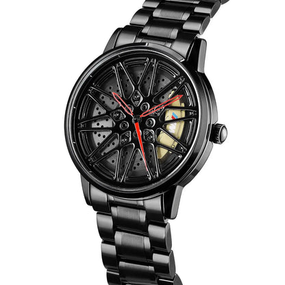 HMN Bimmer M5 Spinning Rim Watch - Men's Luxury Automotive Race Timepiece
