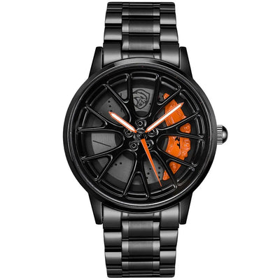 HMN Hellcat SC707 Men's Racing Watch: Sapphire Glass, 3D Caliper Design