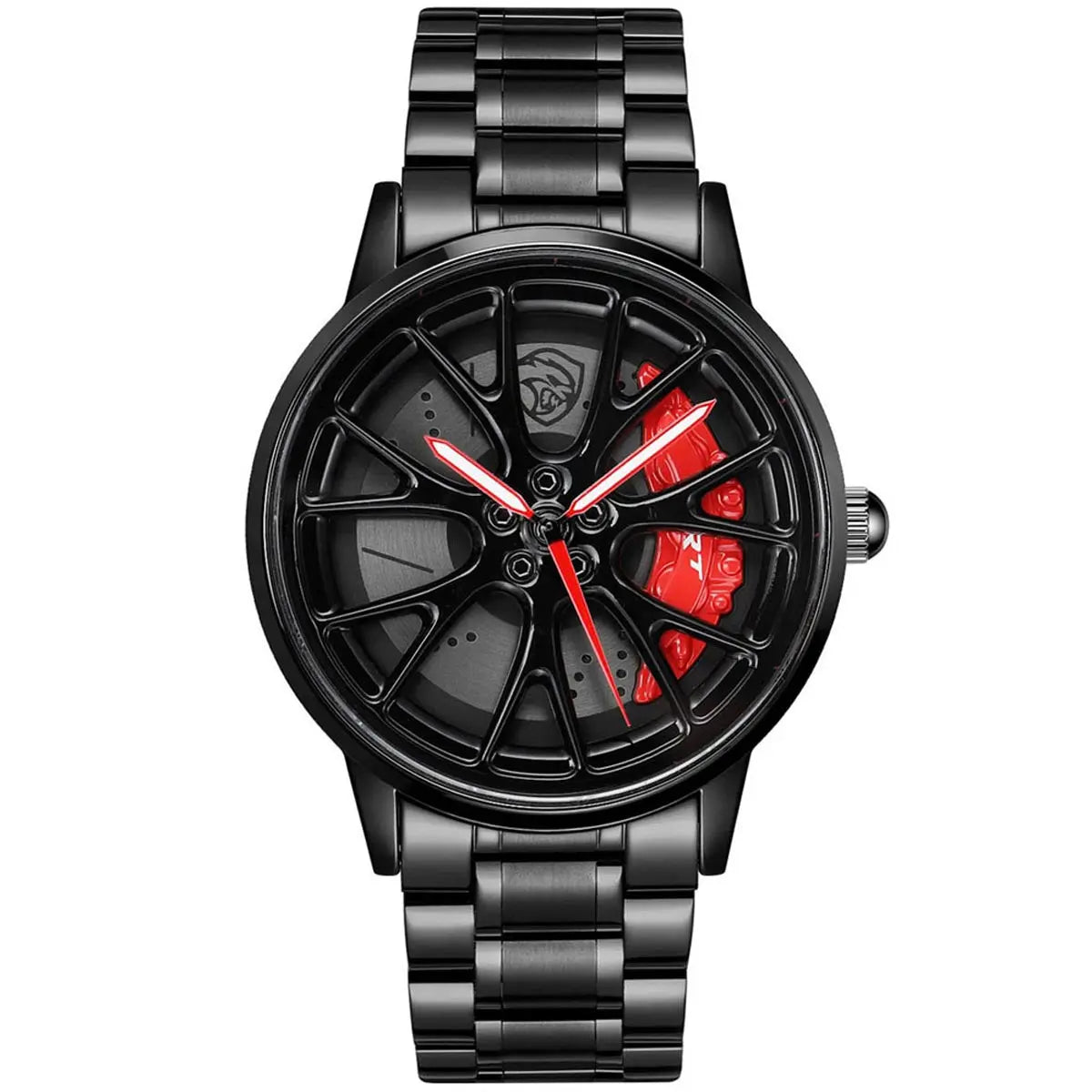 HMN Hellcat SC707 Men's Racing Watch: Sapphire Glass, 3D Caliper Design