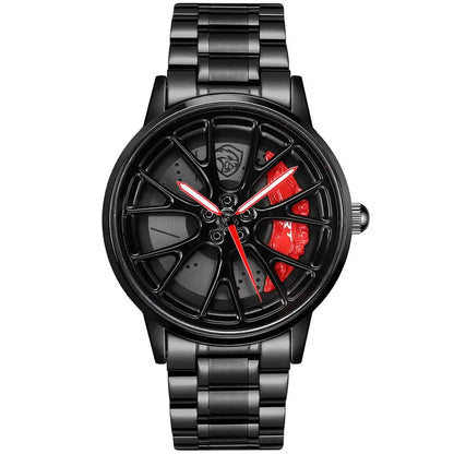 HMN Hellcat SC707 Men's Racing Watch: Sapphire Glass, 3D Caliper Design