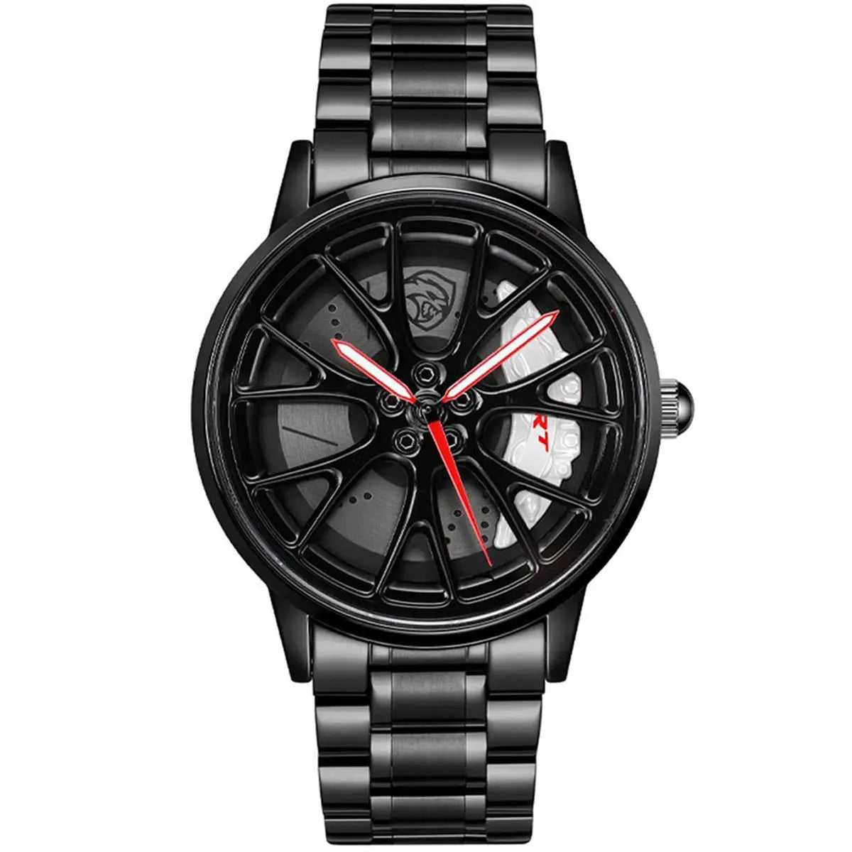 HMN Hellcat SC707 Men's Racing Watch: Sapphire Glass, 3D Caliper Design