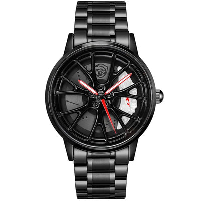 HMN Hellcat SC707 Men's Racing Watch: Sapphire Glass, 3D Caliper Design