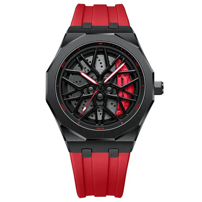 HMNWatch Petronas G55 Mercedes AMG Rim Watch: Sapphire Glass, Silicone Strap
