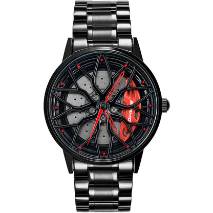HMN Petronas G63 Non-Spinning Rim Watch: Sapphire Glass, 3D Caliper Design