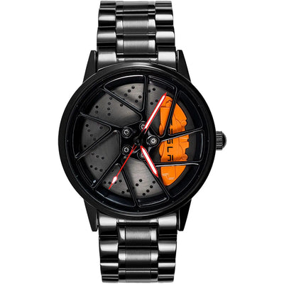 HMNWatch Roadster X Premium Car Wheel Watch - Stainless Steel, Sapphire Glass