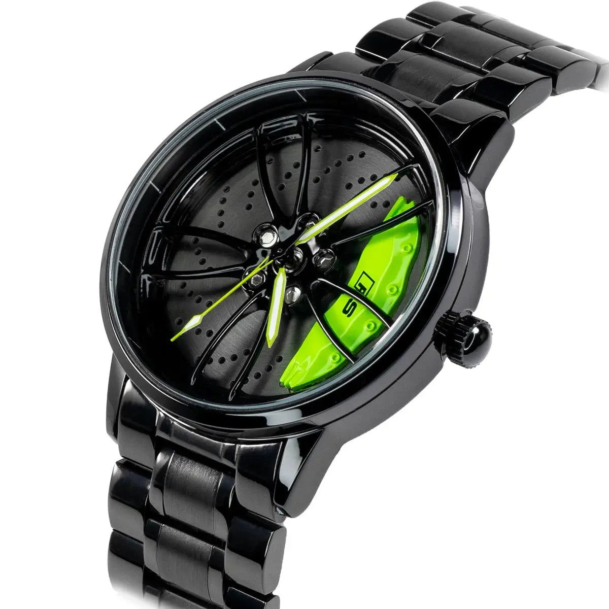 HMN Bavaria RS6 Men's Racing Watch: Spinning Wheel Design, Sapphire Glass