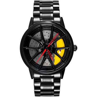 Premium Men's BMW M3 Spinning Rim Racing Watch for Car Enthusiasts