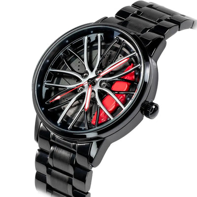 HMN Bimmer M4 Spinning Rim Men's Racing Watch - Luxury Automotive Design