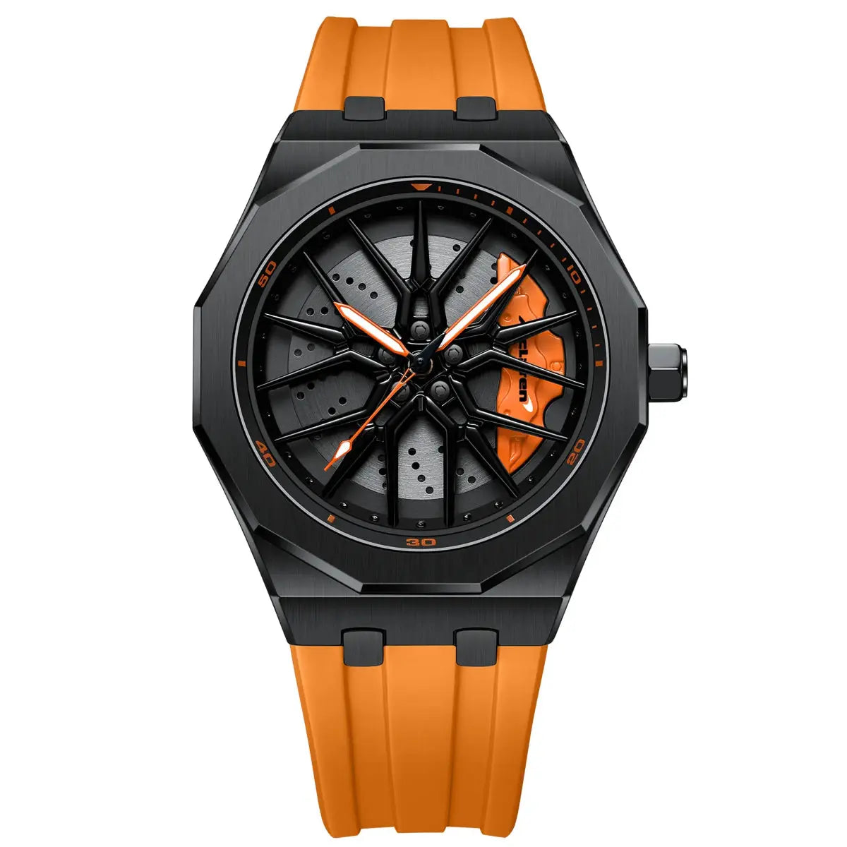 Luxury McLaren 720S Wheel Rim Watch - Stainless Steel Sapphire Glass