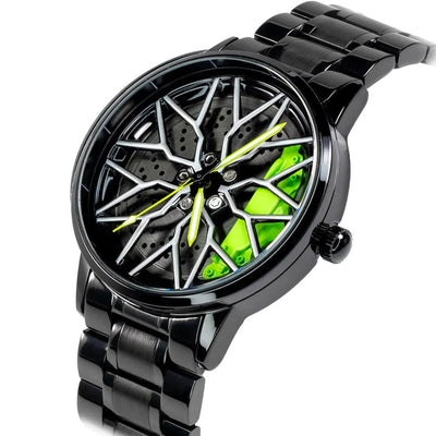 HMNWatch Land SVR Luxury Car Wheel Watch - Miyota Quartz, Sapphire Glass