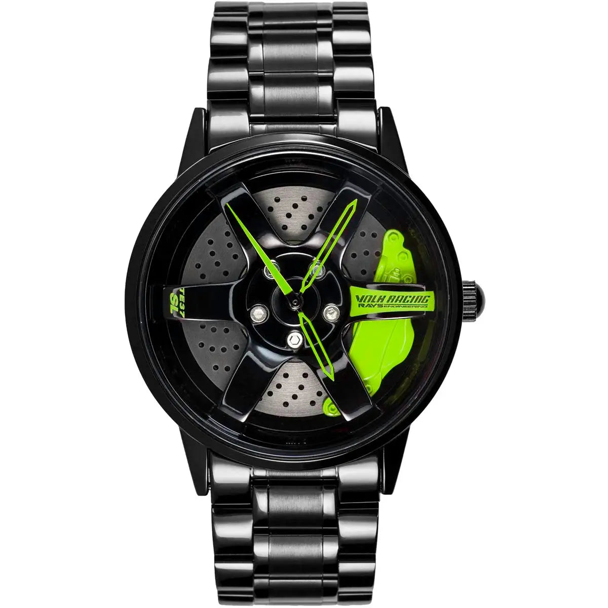 HMNWatch TE-37 Non-Spinning JDM Car Wheel Watch: Premium Racing Design Timepiece