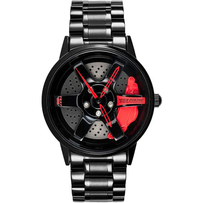 HMNWatch TE-37 Non-Spinning JDM Car Wheel Watch: Premium Racing Design Timepiece