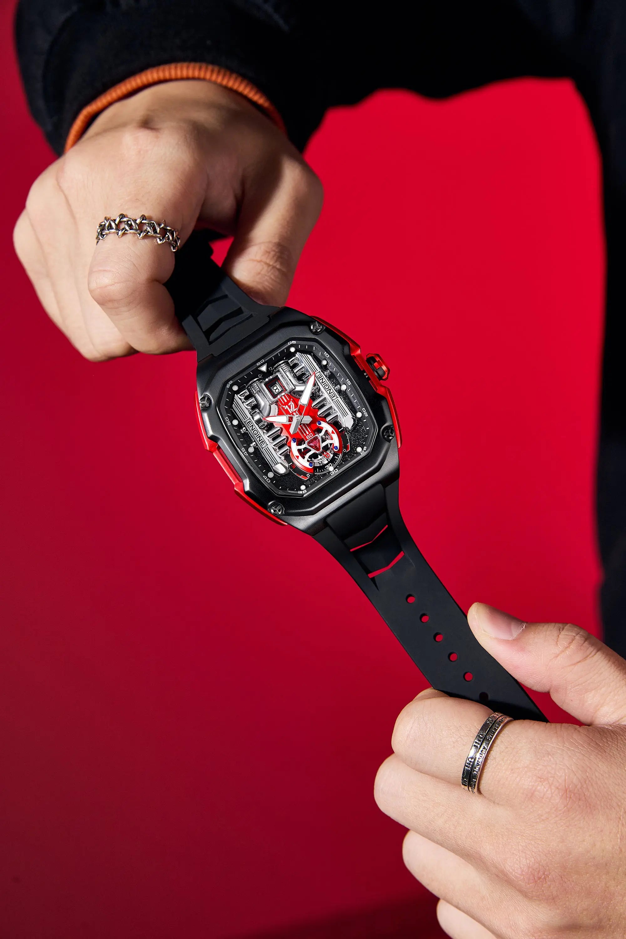 Bellucci V12 Phantom Engine Skeleton Watch Bellucciandco